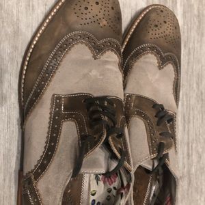 Vince Camuto Brown Suede Dress Shoes